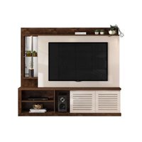 Home p/ TV até 70 Pol Domus c/ 2 Portas e 3 Nichos MalbeOff White - DJ Móveis