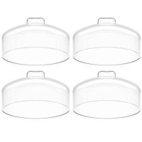 4 Cúpulas de Plástico 24cm Clear para Bolos Tortas Doces Pratos Haus Concept Cristal