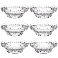 Kit 6 Saladeiras Tigela Redonda 3,3L Crippa Transparente Plástica Salada Sobremesa Restaurante