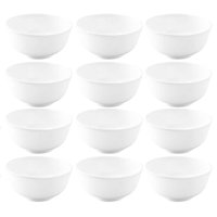 Kit 12 Bowls Melamina 150ml Branco Cumbuca Haus Tigela Fruta Cereais Serenata Hotel