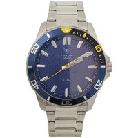 Relógio Masculino Tuguir Analógico Infinity TGI37113 - Prata e Azul