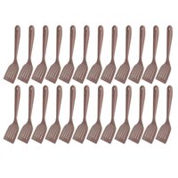Kit 24 Espátulas Culinárias Retas Nylon Restaurante Lanchonete Kitch Crippa Amêndoa