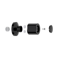 Acabamento para Registro Censi C40 Black PRETO 25007-03001