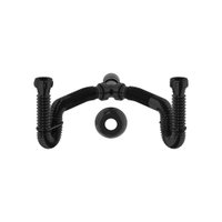 Sifão Duplo Sanfonado Extensível Censi 68cm Preto PRETO 7214-01001