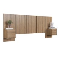 Cabeceira Cama Casal Com Mesas 140/160 Zurique Mel