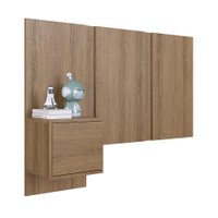 Cabeceira Cama Solteiro Com Mesa 80/90 Zurique Mel