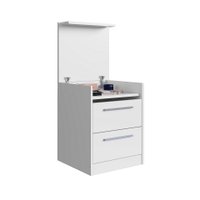 Mesa De Cabeceira Com Compartimento Oculto Lock Branco