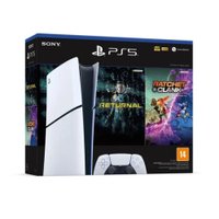 Console Playstation 5 Digital Slim + 2 Jogos Branco/Preto