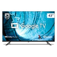 Smart TV Philips 43 Full HD Google TV Comando de Voz HDR HDMI Bluetooth Preto