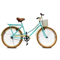 Bicicleta Azul Tifanny Aero Aro 26 Bella Retro 359