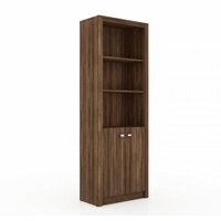Estante para escritório com 2 portas e 3 prateleiras ME4110 Tecno Mobili Nogal