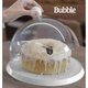 Kit 3 Cúpulas 25cm Brancas Bubble Crippa Porta Bolo Tortas Doces Confeitaria Padaria