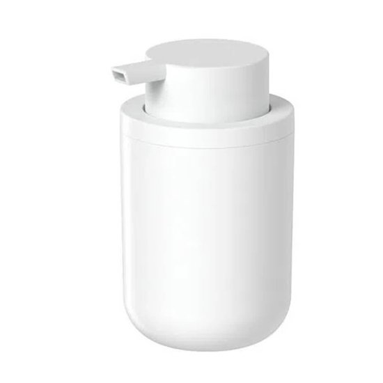 Porta Sabonete Líquido Bold Branco Fosco Dispenser Sabonete 300ml Banheiro