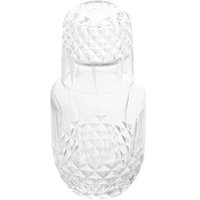 Moringa de Vidro  Garrafa 500ml e Copo Tampa 145ml para Água Bebidas Decoração Diamante Lyor