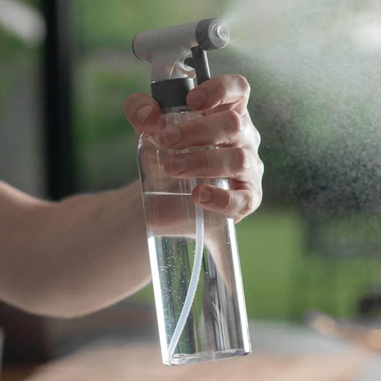 Kit Limpeza Doméstica Com 3 Peças Borrifador 500ml Rodo Escovão Bege Flow Ou