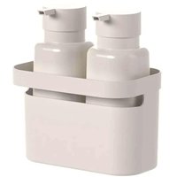 Kit Com 2 Dispensers 500ml Sabonete Líquido Sabão Organizador para Pia Cozinha