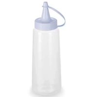Bisnaga Plástica Tampa Branca Flexível 250ml para Molhos Maionese Caldas Cremes Plasvale