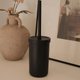 Escova para Vaso Sanitário com Suporte Bold Ou Vassoura Esfregão de Privada Plástico Preto