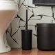 Escova para Vaso Sanitário com Suporte Bold Ou Vassoura Esfregão de Privada Plástico Preto