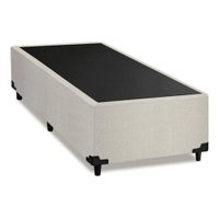 Cama Box Solteiro 0,88m com 38cm de Altura Prince Branco