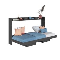 Cama Solteiro Articulavel Horizontal 80 Hanover Grafite