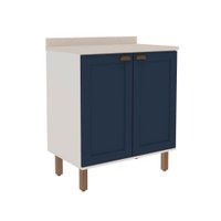 Balcão Azul 100% Mdf Iluminata