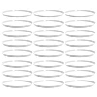 24 Bandejas para Servir 28cm Brancas Redondas Bar Restaurante Lanchonete Crippa