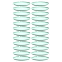 24 Bandejas Redondas Servir Doces Salgados 28cm Festas Bar Restaurante Verde Menta Bubble Crippa
