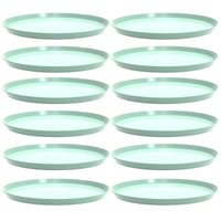 12 Bandejas Redondas 28cm Verde Menta Servir Doces Salgados Bubble Crippa Bar Restaurante