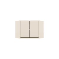 Armário Aéreo de Cozinha Canto Oblíquo C/ 2 Portas Connect Henn
