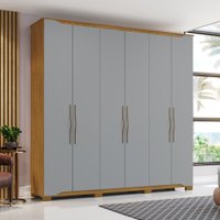 Guarda Roupa Casal 06 Portas Com 04 Gavetas Dallas Henn