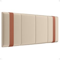 Cabeceira Suspensa Estofada Parise Cama Box Casal 1,40 Decoração Clássica Quarto Proteção Parede Bege Suede - Lojas RPM