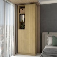 Sapateira Safira 2 Portas 8 Prateleiras Castanho - Panorama Móveis