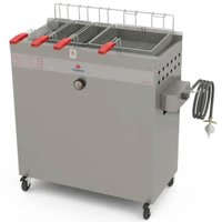 Fritadeira a Gás Progás 30L Água e Óleo 4 Cestos Inox Baixa Pressão PR-3000 BPG Style