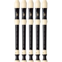 Kit 5 Flautas Doce Soprano Barroca Em C YRS-32B Yamaha