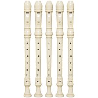 Kit 5 Flautas Doce Contralto Barroca Em F YRA-28BIII Yamaha