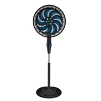 Ventilador de Coluna Preto com Azul X-TREME 9 40 cm 9 Pás 160w Ve9c 220v Arno