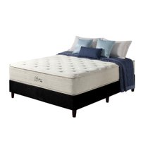 Cama Box Casal Preto + Colchão Molas Ensacadas HiperSoft Boston 138x188x71cm