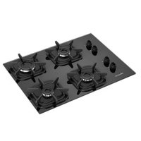 Cooktop 4 Bocas a G&aacute;s Mueller G4 com Mesa de Vidro Temperado