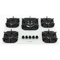 Cooktop 5 Bocas a G&aacute;s Mueller G4 Tripla Chama Branco
