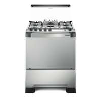 Fogão 5 Bocas Mueller Decorato G3 Tripla Chama Inox