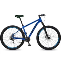 Bicicleta Aero Emotion Aro 29 Montada Quadro de Aluminio 475/16 - Azul com Preto