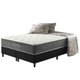 Cama Box King Preto + Colchão Molas Ensacadas Suporte Para 200 Kg Fort Wayne 193x203x67cm