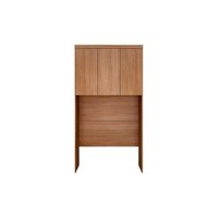 Modulado de Quarto Armário Ponte Aéreo Solteiro Rizon/Linea c/ 3 Portas Cumaru - Novo Horizonte