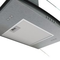 Coifa de Parede Nardelli 80cm Vidro Curvo Clean  Inox
