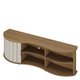 Rack para TV Até 75' Magnum 1 Porta Ripada Carvalho/Off White/Menta - Artely