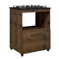 Balc&atilde;o para Cooktop Viena 5 bocas 1 Porta Kaiki M&oacute;veis