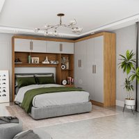 Guarda-Roupa Casal Modulado Com 4 Portas Hercules 4 Portas 4 Gavetas Carioca Moveis