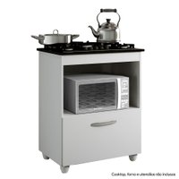 Balc&atilde;o para Cooktop de 5 Bocas 1 Porta 1 Nicho Salvia