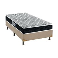 Cama Box Solteiro: Colchão Ortopédico Probel D45 Firmepedic Advanced Tech2000 + Base CRC Suede Clean(88x188)